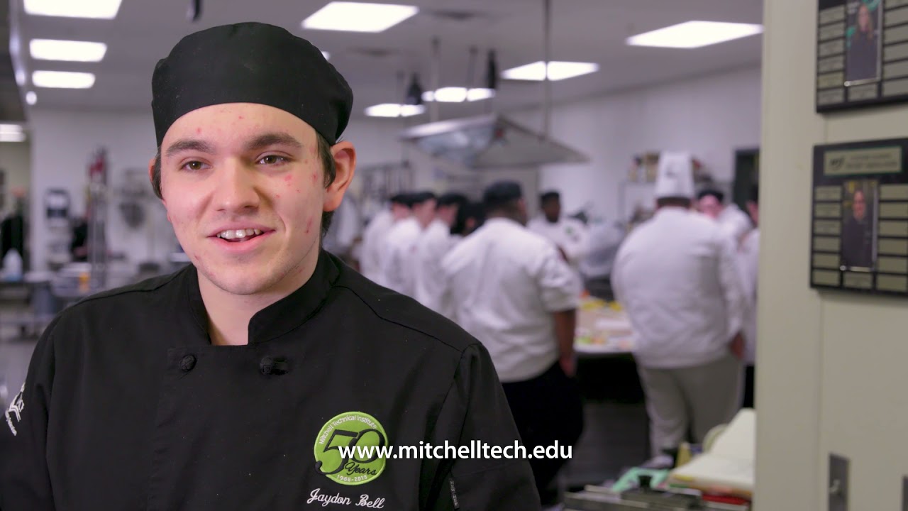 a screenshot for a video on Mitchell Tech's culinary program