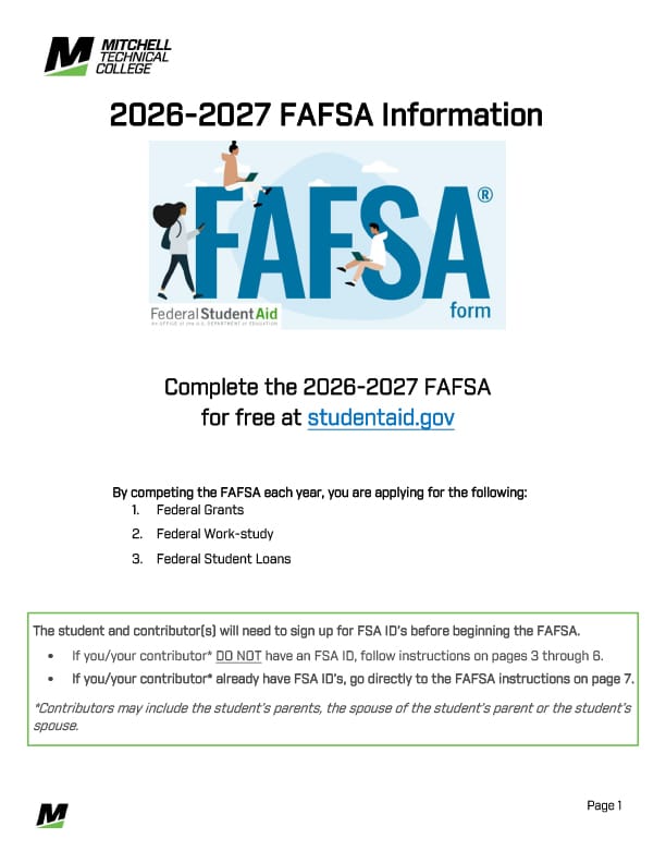 2026-2027 FAFSA Instructions document cover